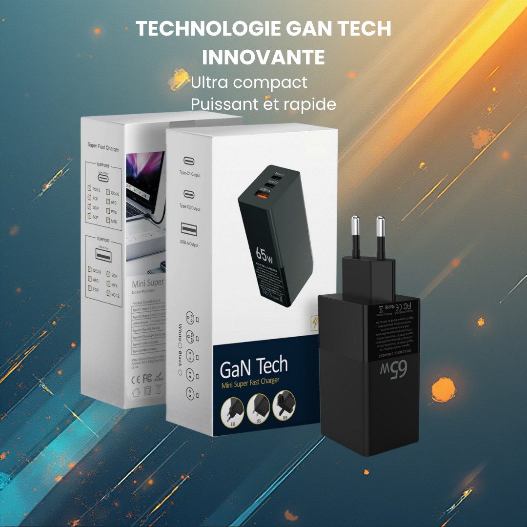 Chargeur GaN Tech 65W