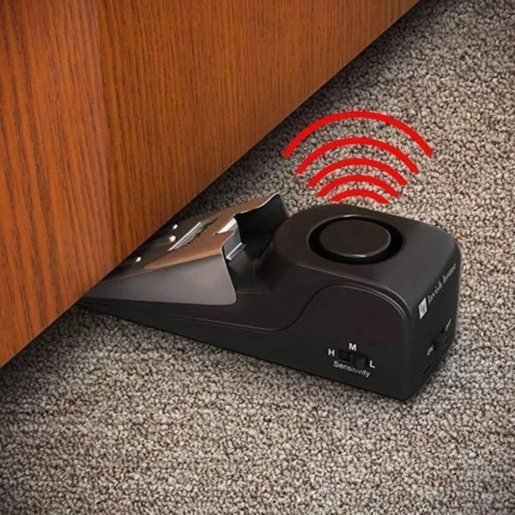 Anti-theft door stop alarm